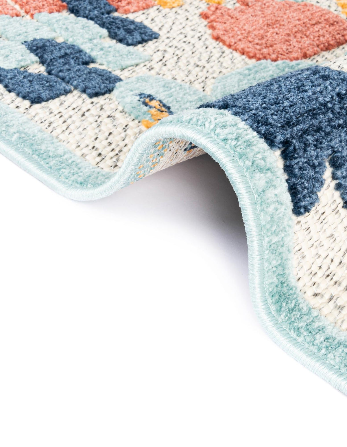 Caribbean Terrace Collection Area Rug -  StLucia Rectangle White  lifestyle 9