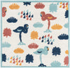 Caribbean Terrace Collection Area Rug -  StLucia Square White  lifestyle 16