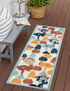 Caribbean Terrace Collection Area Rug -  StLucia Runner White  lifestyle 21