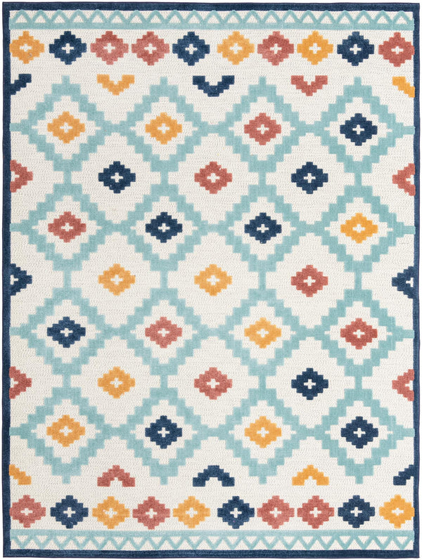 Caribbean Terrace Collection Area Rug -  Tobago Rectangle Ivory Main