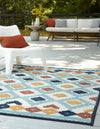 Caribbean Terrace Collection Area Rug -  Tobago Rectangle Ivory  lifestyle 5