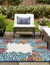 Caribbean Terrace Collection Area Rug -  Tortola Square Multi  lifestyle 22