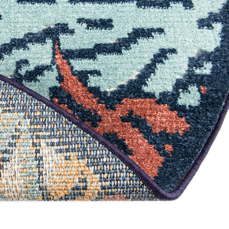 Caribbean Terrace Collection Area Rug -  Tortola Round Multi  lifestyle 38