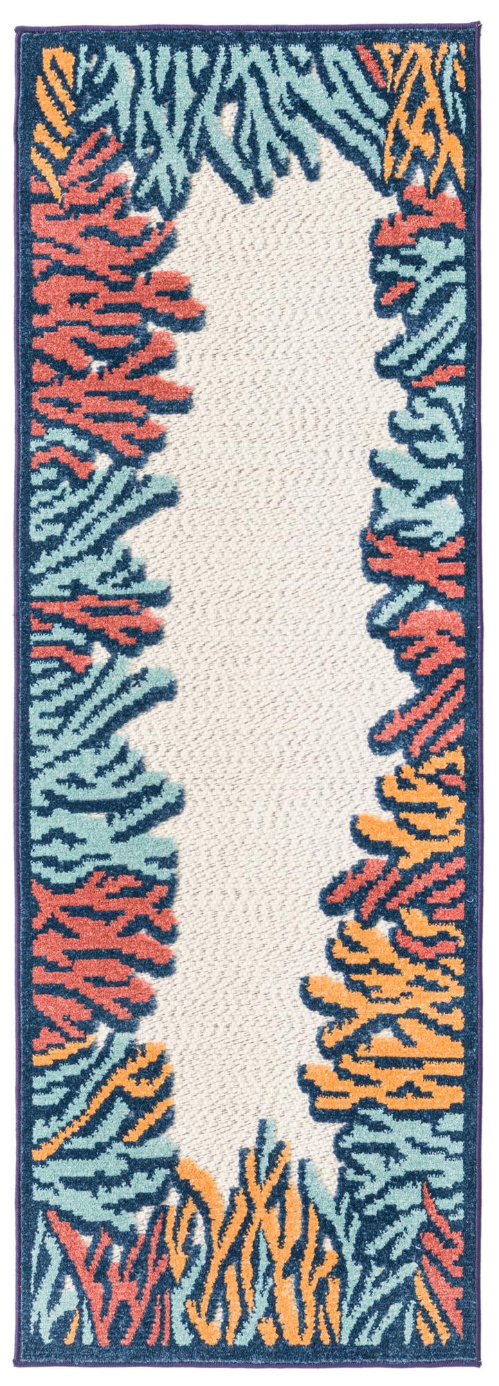 Caribbean Terrace Collection Area Rug -  Tortola Runner Multi  lifestyle 18
