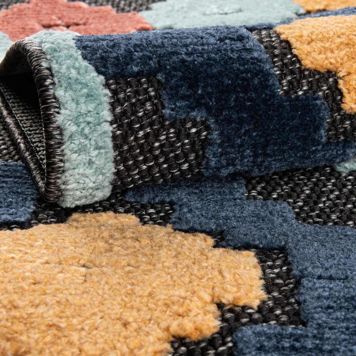 Caribbean Terrace Collection Area Rug -  Tobago Rectangle Charcoal  lifestyle 11