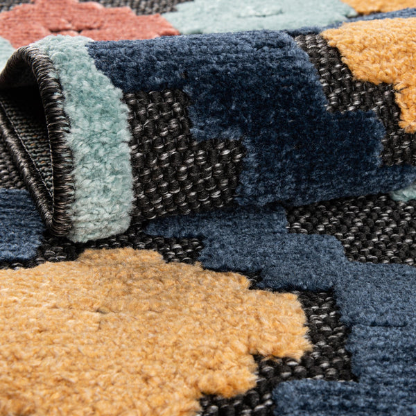 Caribbean Terrace Collection Area Rug -  Tobago Rectangle Charcoal  lifestyle 11