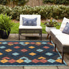 Caribbean Terrace Collection Area Rug -  Tobago Square Charcoal  lifestyle 115