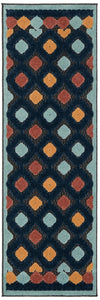Caribbean Terrace Collection Area Rug -  Tobago Runner Charcoal  lifestyle 35