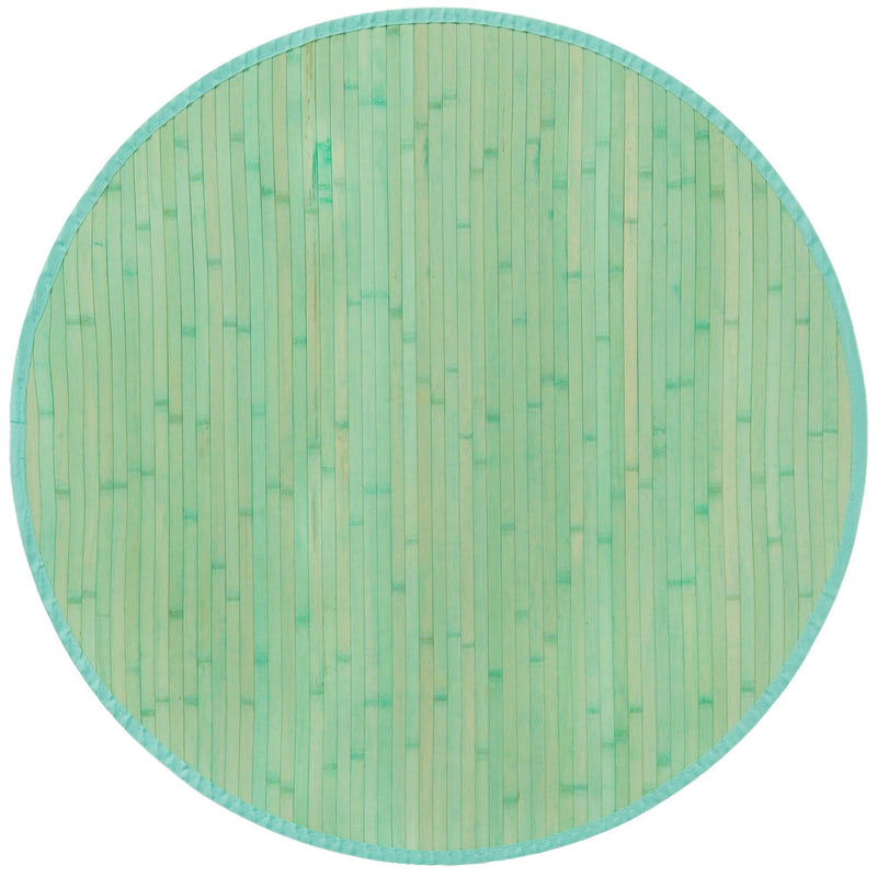 Serenity Pines Collection Area Rug - WhisperCreek Round Aqua Blue  lifestyle 50