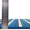 Serenity Pines Collection Area Rug - WhisperCreek Square Blue White  lifestyle 14