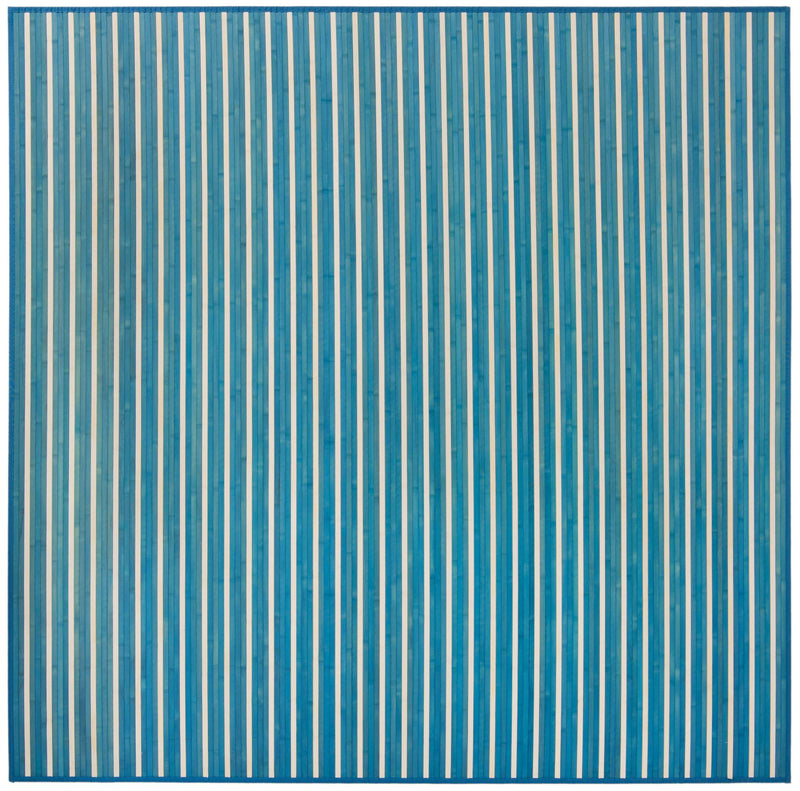 Serenity Pines Collection Area Rug - WhisperCreek Square Blue White  lifestyle 7