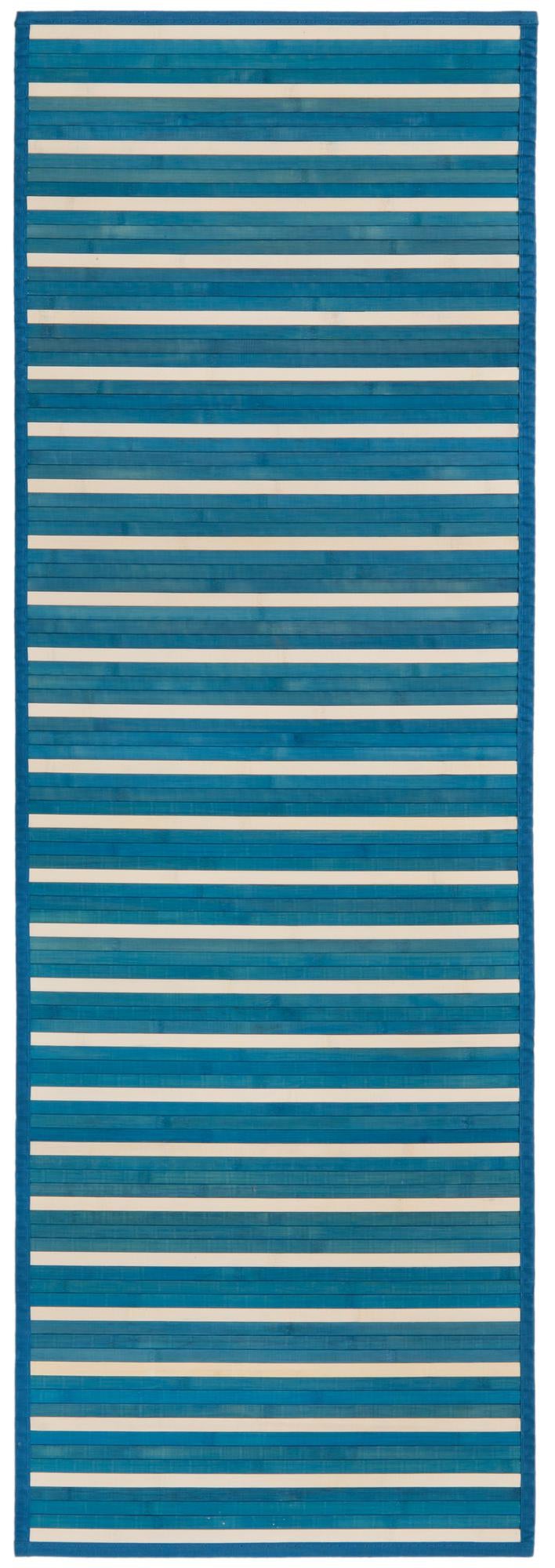 Serenity Pines Collection Area Rug - WhisperCreek Runner Blue White  lifestyle 5