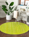 Serenity Pines Collection Area Rug - WhisperCreek Round Green  lifestyle 105
