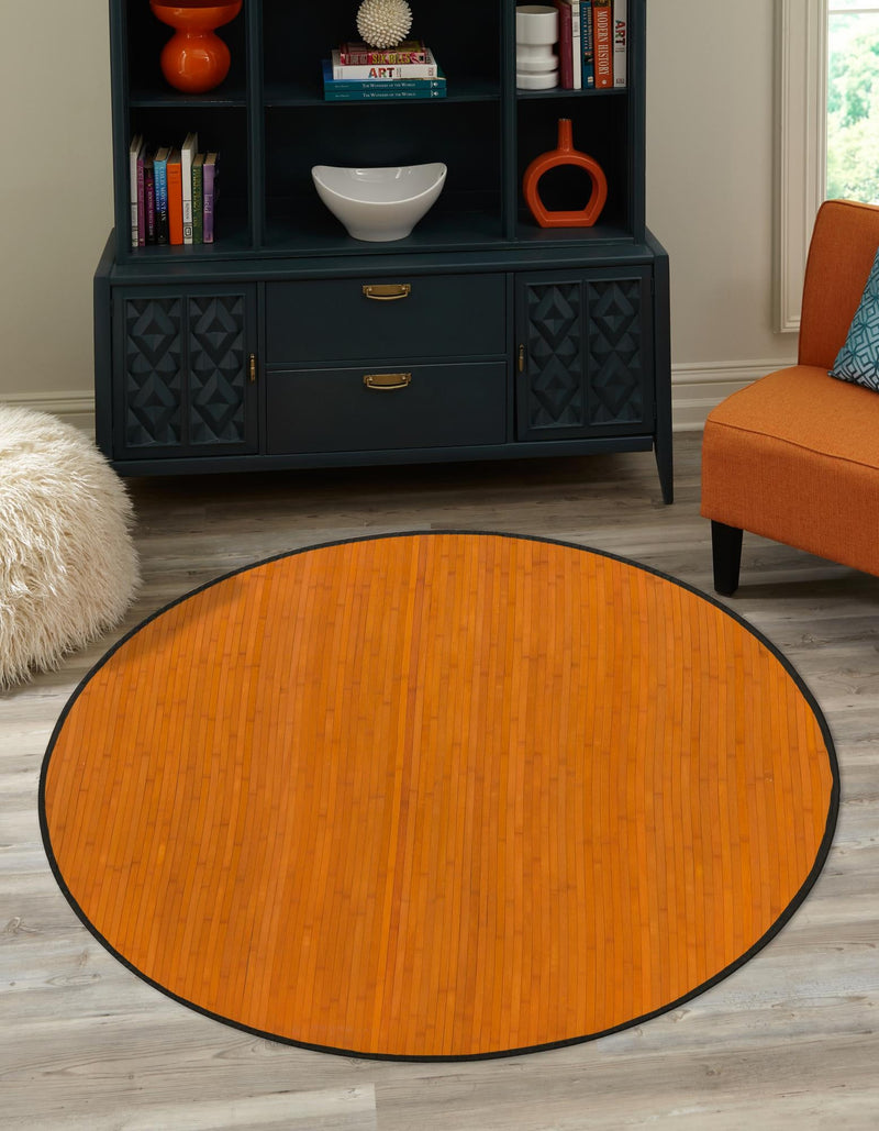 Serenity Pines Collection Area Rug - WhisperCreek Round Natural  lifestyle 83