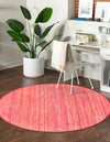 Serenity Pines Collection Area Rug - WhisperCreek Round Pink  lifestyle 13