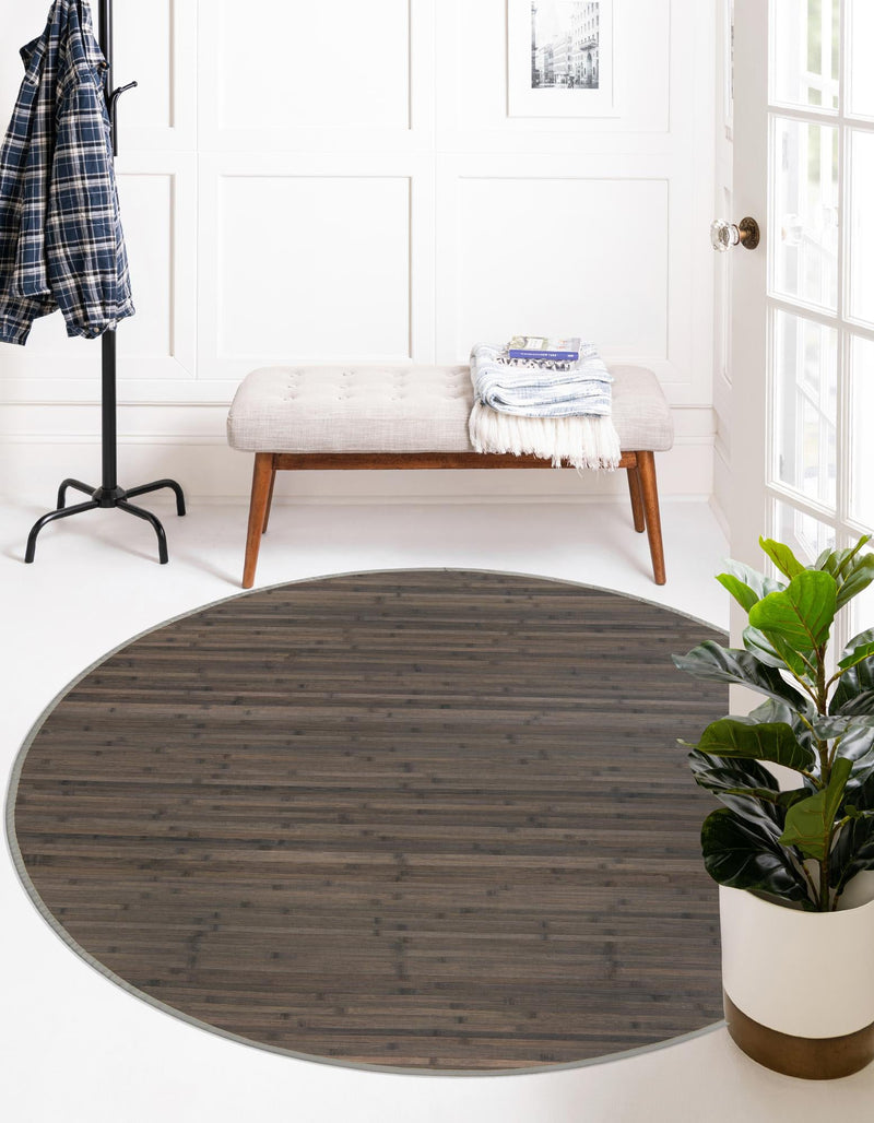 Serenity Pines Collection Area Rug - WhisperCreek Round Gray  lifestyle 87