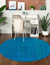 Serenity Pines Collection Area Rug - WhisperCreek Round Blue  lifestyle 90
