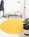 Serenity Pines Collection Area Rug - WhisperCreek Round Yellow  lifestyle 94