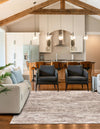 Serenity Sands Collection Area Rug - Dunescape Square Brown  lifestyle 77