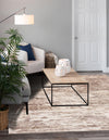 Serenity Sands Collection Area Rug - Dunescape Square Brown  lifestyle 97
