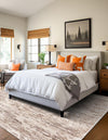 Serenity Sands Collection Area Rug - Dunescape Square Brown  lifestyle 117