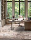 Serenity Sands Collection Area Rug - Dunescape Square Brown  lifestyle 127