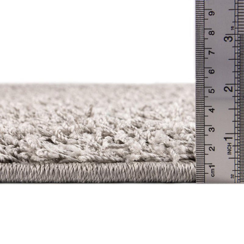 Cozy Haven Shag Collection Area Rug - Sanctuary (Cloud Gray) Rectangle Cloud Gray  lifestyle 4