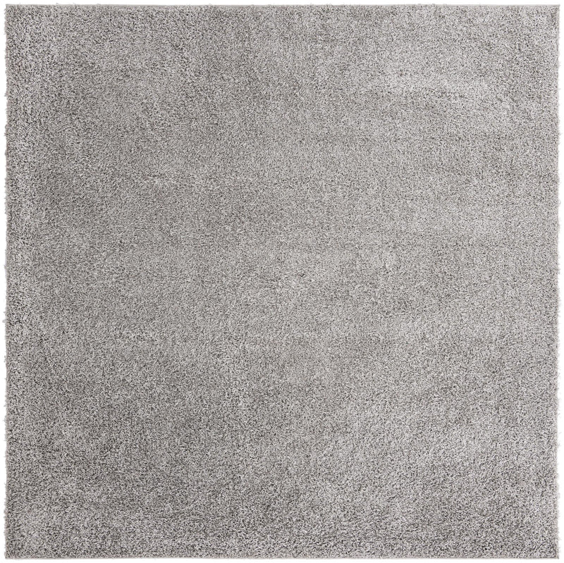 Cozy Haven Shag Collection Area Rug - Sanctuary (Cloud Gray) Square Cloud Gray  lifestyle 9