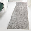 Cozy Haven Shag Collection Area Rug - Sanctuary (Cloud Gray) Runner Cloud Gray  lifestyle 26