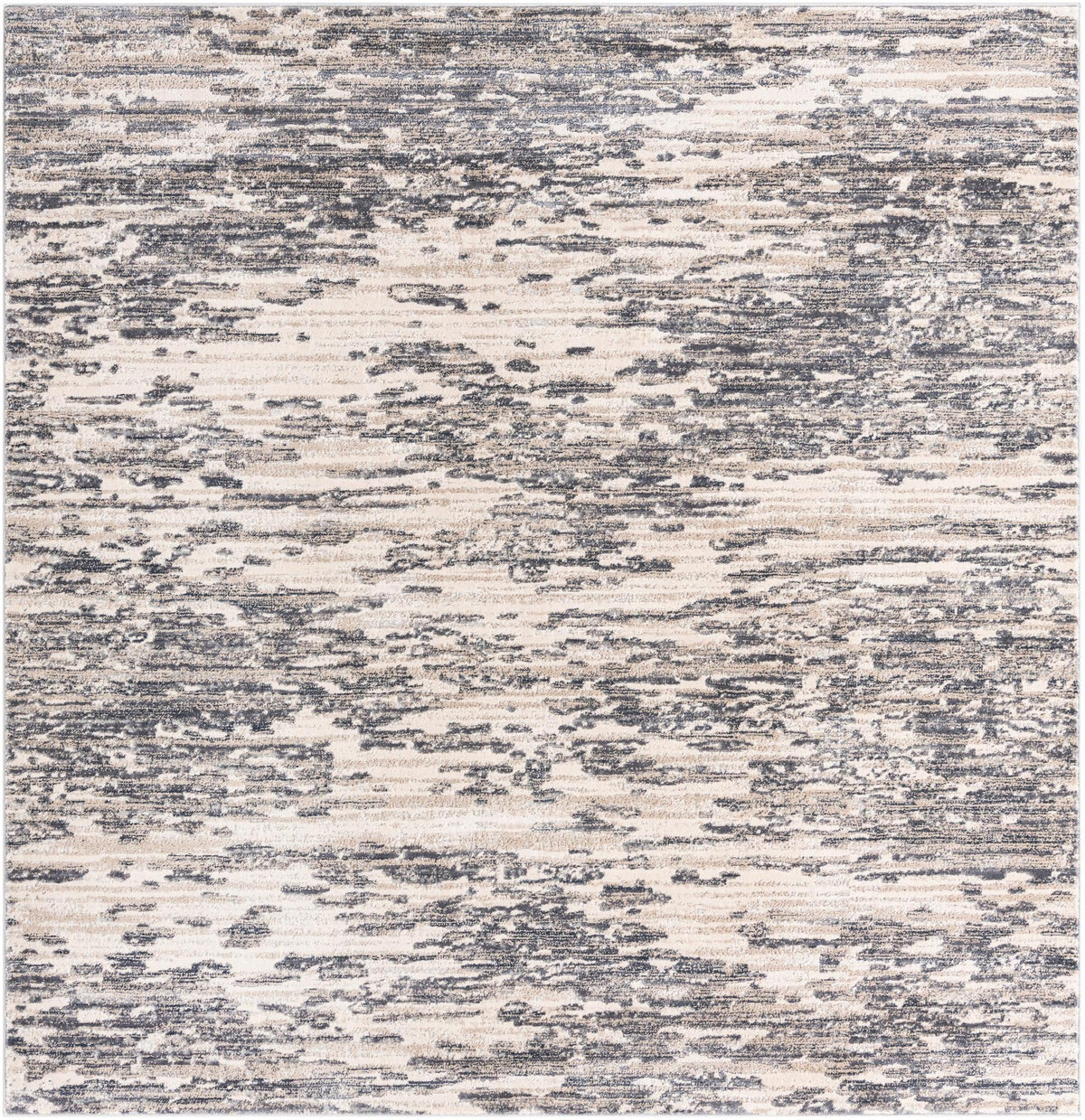 Serenity Sands Collection Area Rug - Dunescape Square Gray  lifestyle 68