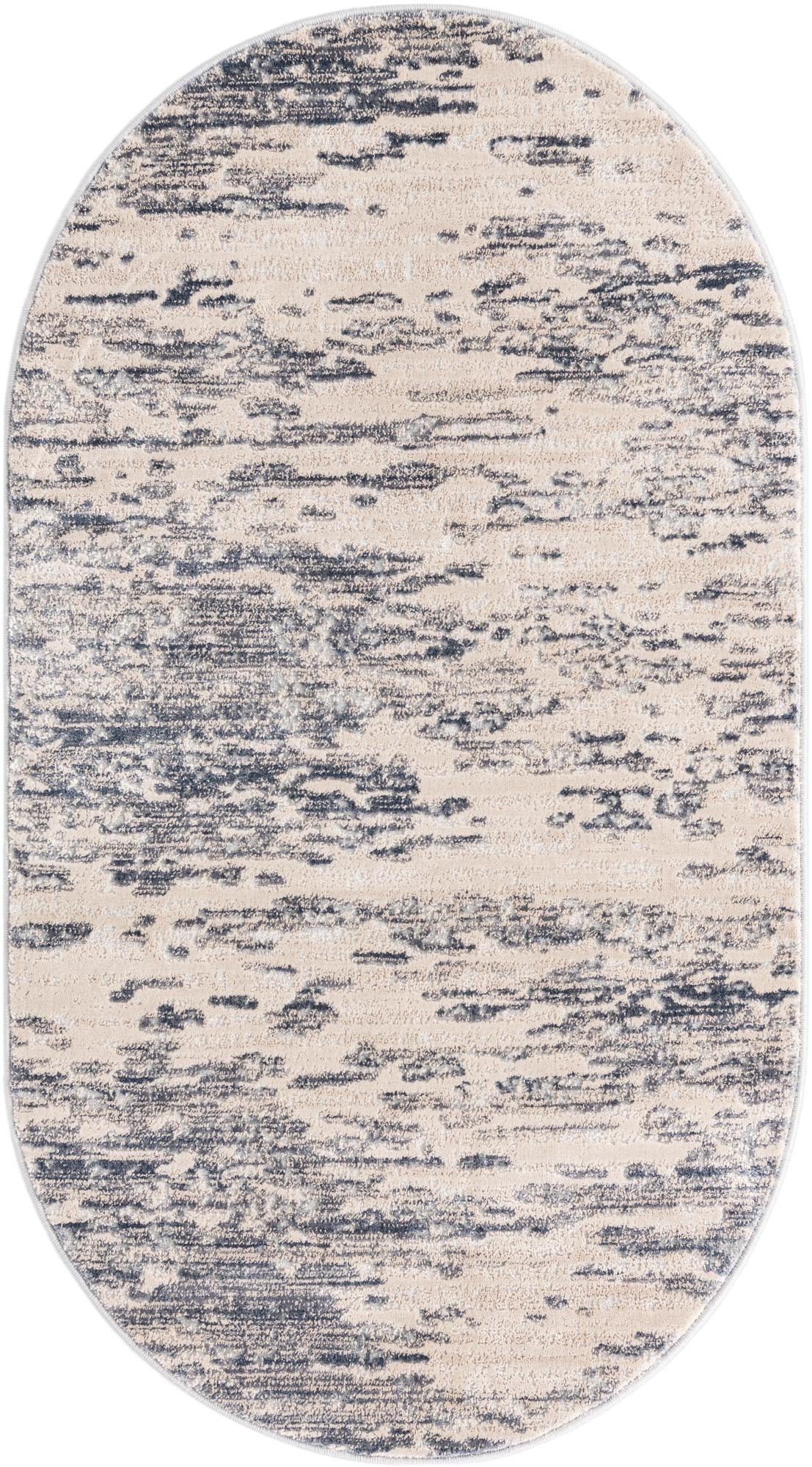 Serenity Sands Collection Area Rug - Dunescape Oval Gray  lifestyle 51