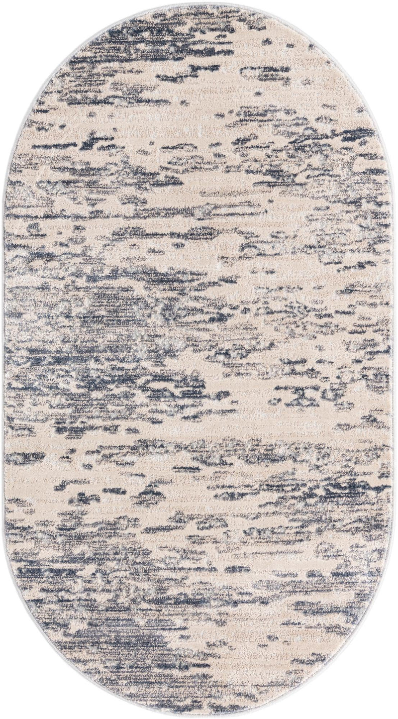 Serenity Sands Collection Area Rug - Dunescape Oval Gray  lifestyle 51