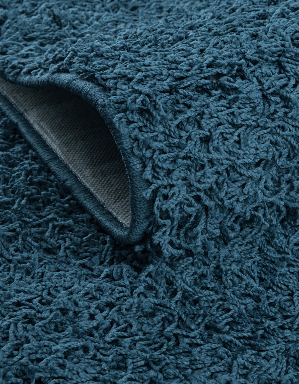 Cozy Haven Shag Collection Area Rug - Sanctuary Rectangle Sapphire Blue  lifestyle 15