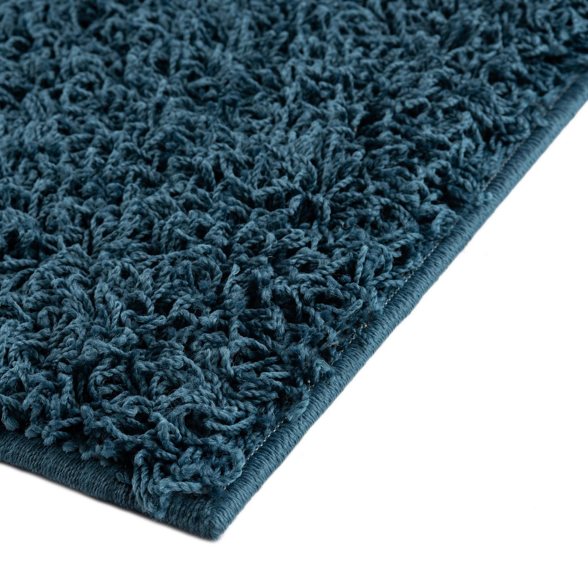 Cozy Haven Shag Collection Area Rug - Sanctuary Rectangle Sapphire Blue  lifestyle 18