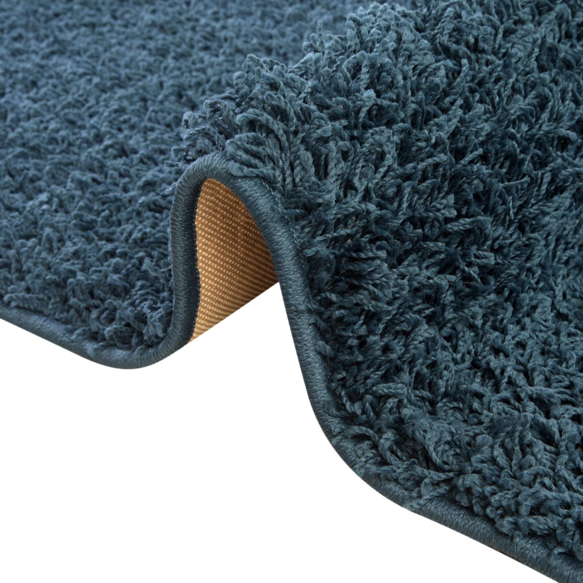 Cozy Haven Shag Collection Area Rug - Sanctuary Rectangle Sapphire Blue  lifestyle 27