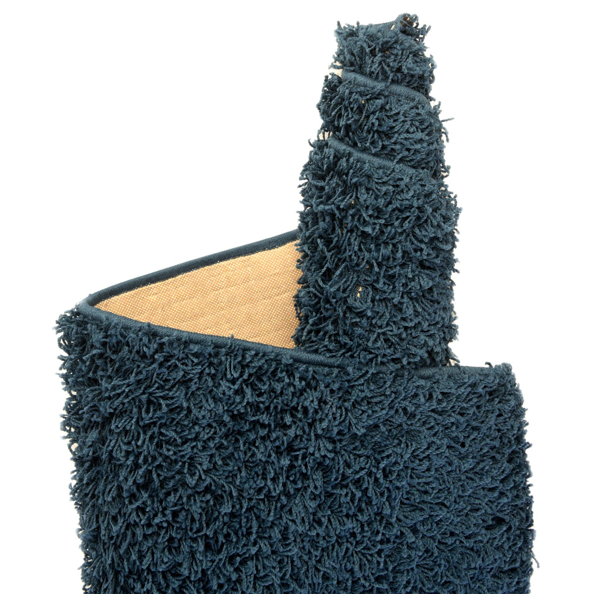 Cozy Haven Shag Collection Area Rug - Sanctuary Rectangle Sapphire Blue  lifestyle 29
