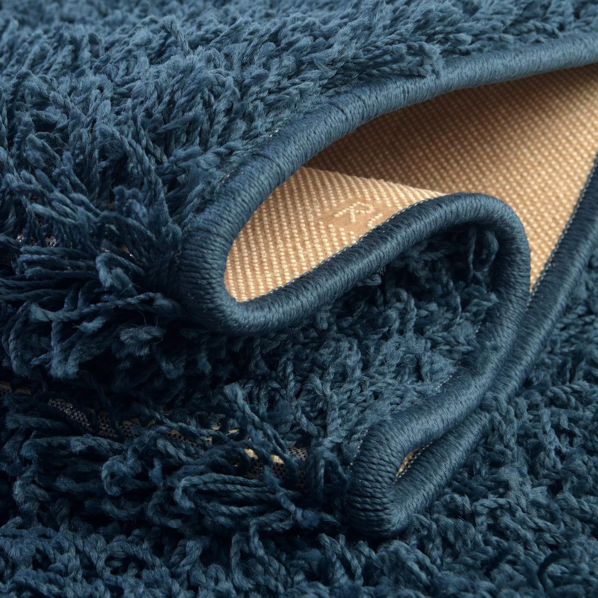 Cozy Haven Shag Collection Area Rug - Sanctuary Rectangle Sapphire Blue  lifestyle 33