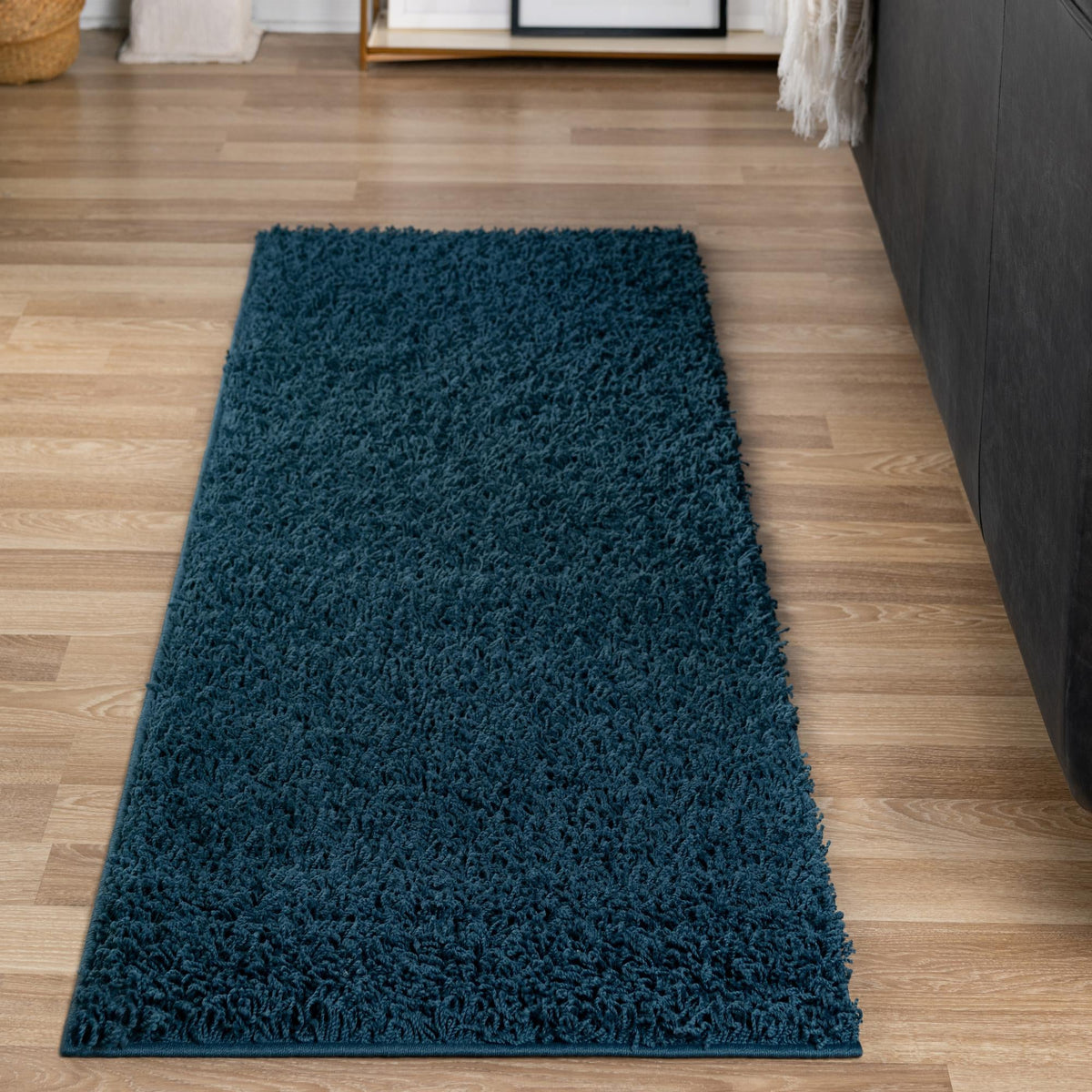 Cozy Haven Shag Collection Area Rug - Sanctuary Runner Sapphire Blue  lifestyle 71