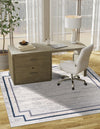 Serenity Sands Collection Area Rug -  Hushhaven Square Gray  lifestyle 50