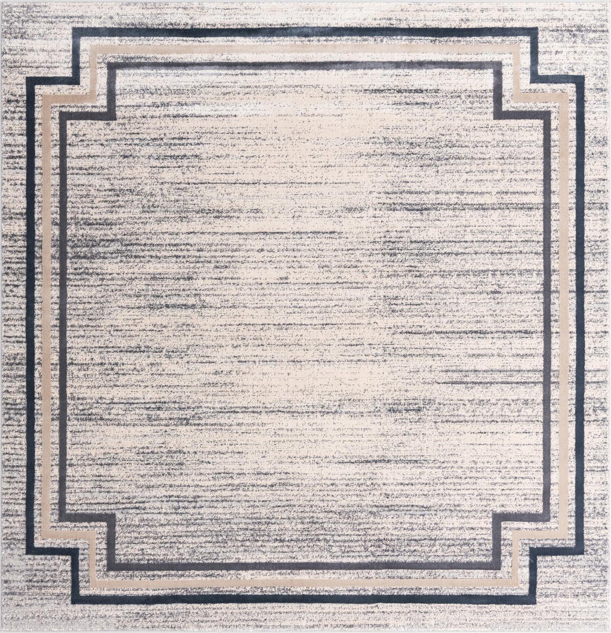 Serenity Sands Collection Area Rug -  Hushhaven Square Gray  lifestyle 58