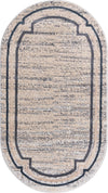 Serenity Sands Collection Area Rug -  Hushhaven Oval Gray  lifestyle 33