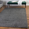 Cozy Haven Shag Collection Area Rug - Sanctuary (Graphite Gray) Rectangle Graphite Gray  lifestyle 9