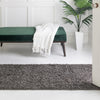 Cozy Haven Shag Collection Area Rug - Sanctuary (Graphite Gray) Runner Graphite Gray  lifestyle 32