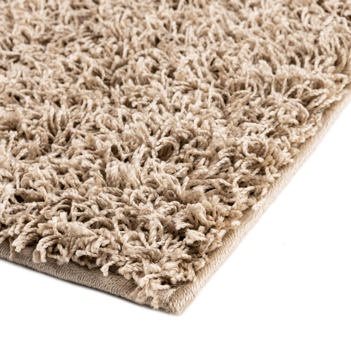 Cozy Haven Shag Collection Area Rug - Sanctuary (Taupe) Rectangle Taupe  lifestyle 7