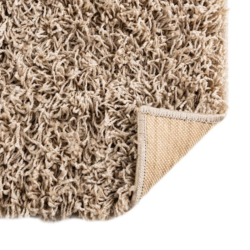 Cozy Haven Shag Collection Area Rug - Sanctuary (Taupe) Rectangle Taupe  lifestyle 9