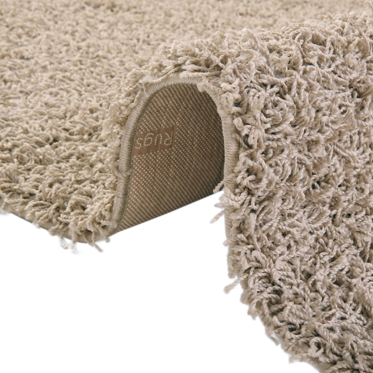 Cozy Haven Shag Collection Area Rug - Sanctuary (Taupe) Rectangle Taupe  lifestyle 10