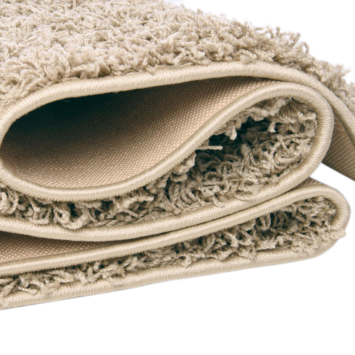 Cozy Haven Shag Collection Area Rug - Sanctuary (Taupe) Rectangle Taupe  lifestyle 13