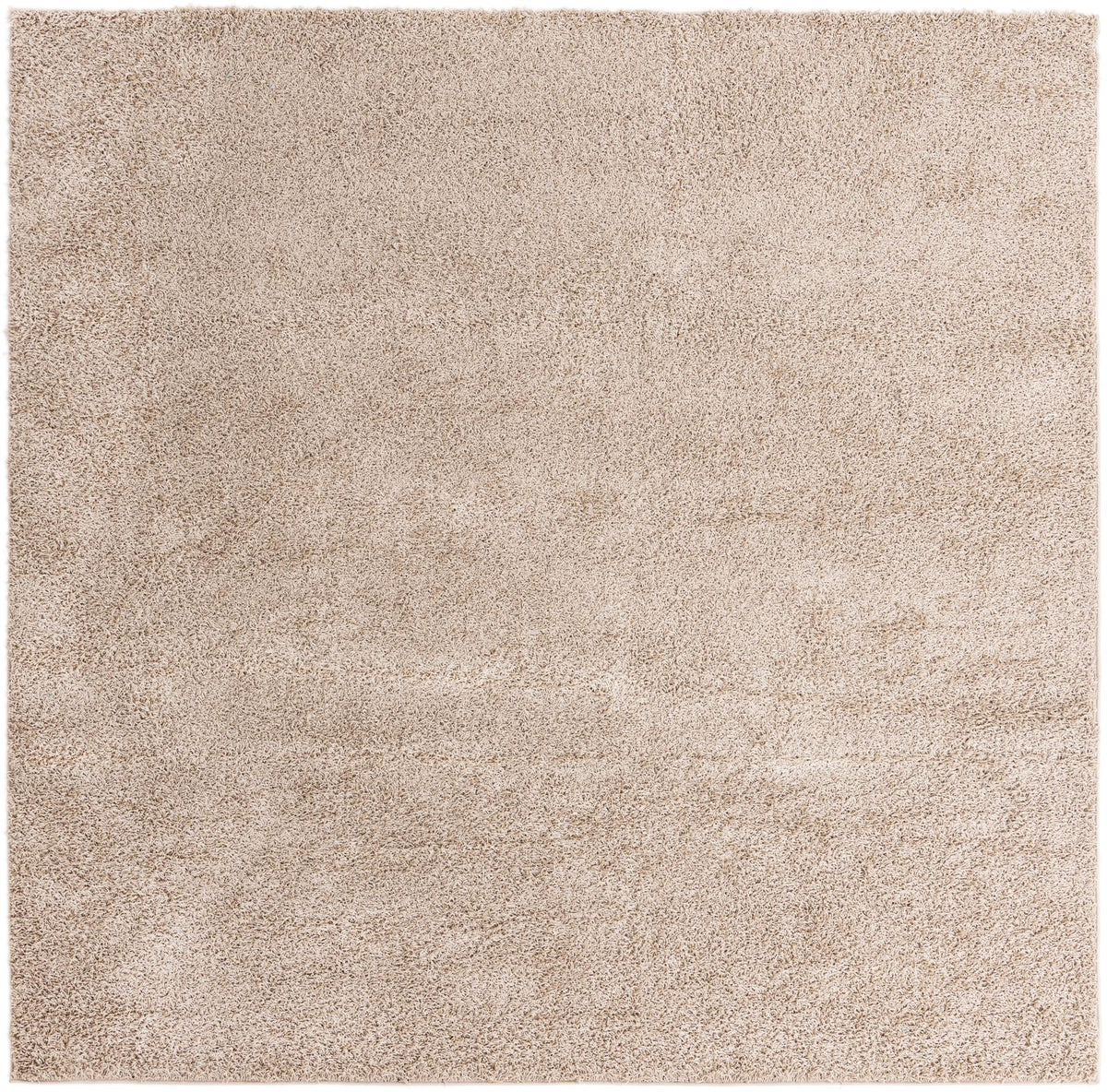 Cozy Haven Shag Collection Area Rug - Sanctuary (Taupe) Square Taupe  lifestyle 15
