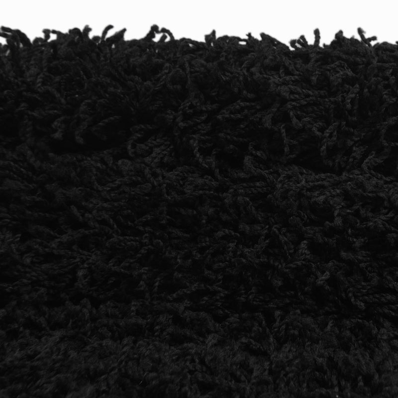 Cozy Haven Shag Collection Area Rug - Sanctuary (Jet Black) Rectangle Jet Black  lifestyle 13