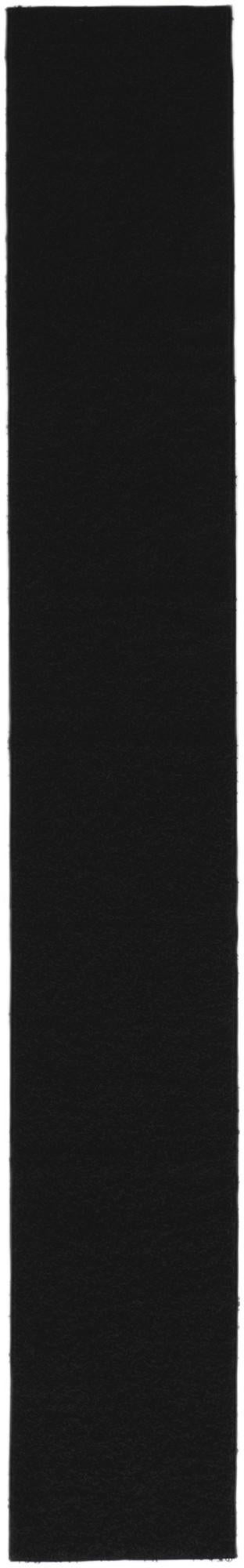 Cozy Haven Shag Collection Area Rug - Sanctuary Runner Jet Black  lifestyle 50